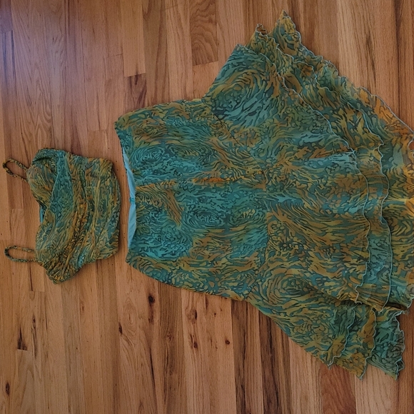 VINTAGE MUSANI COUTURE SILK SHIRT AND TOP SET - Picture 13 of 16